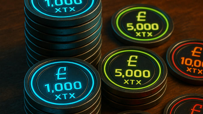 An image of bootleg Sterlix tokens used in the SUBNET slums